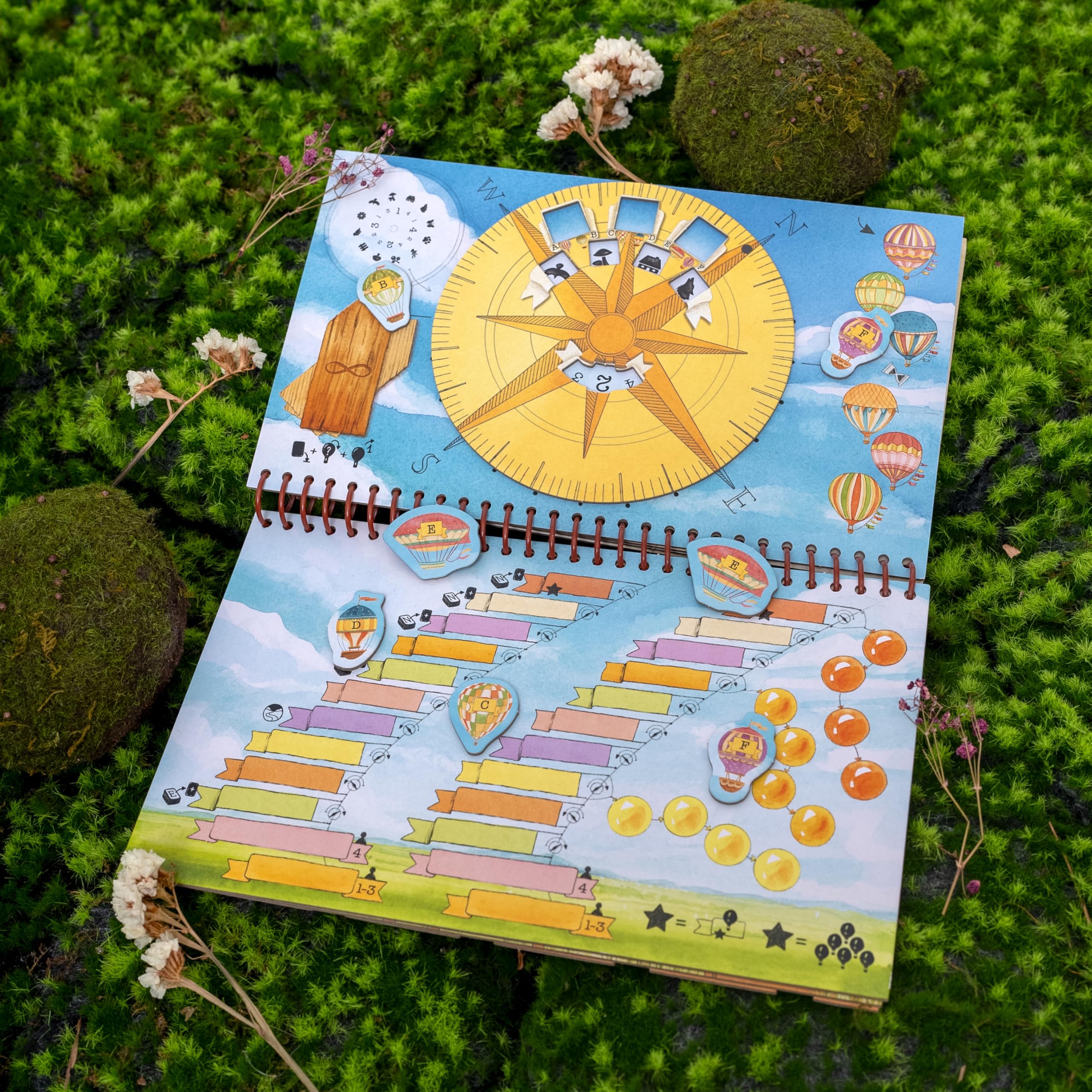 Asmodee, Meadow: Adventure Book, gra planszowa Expansion, wydanie włoskie