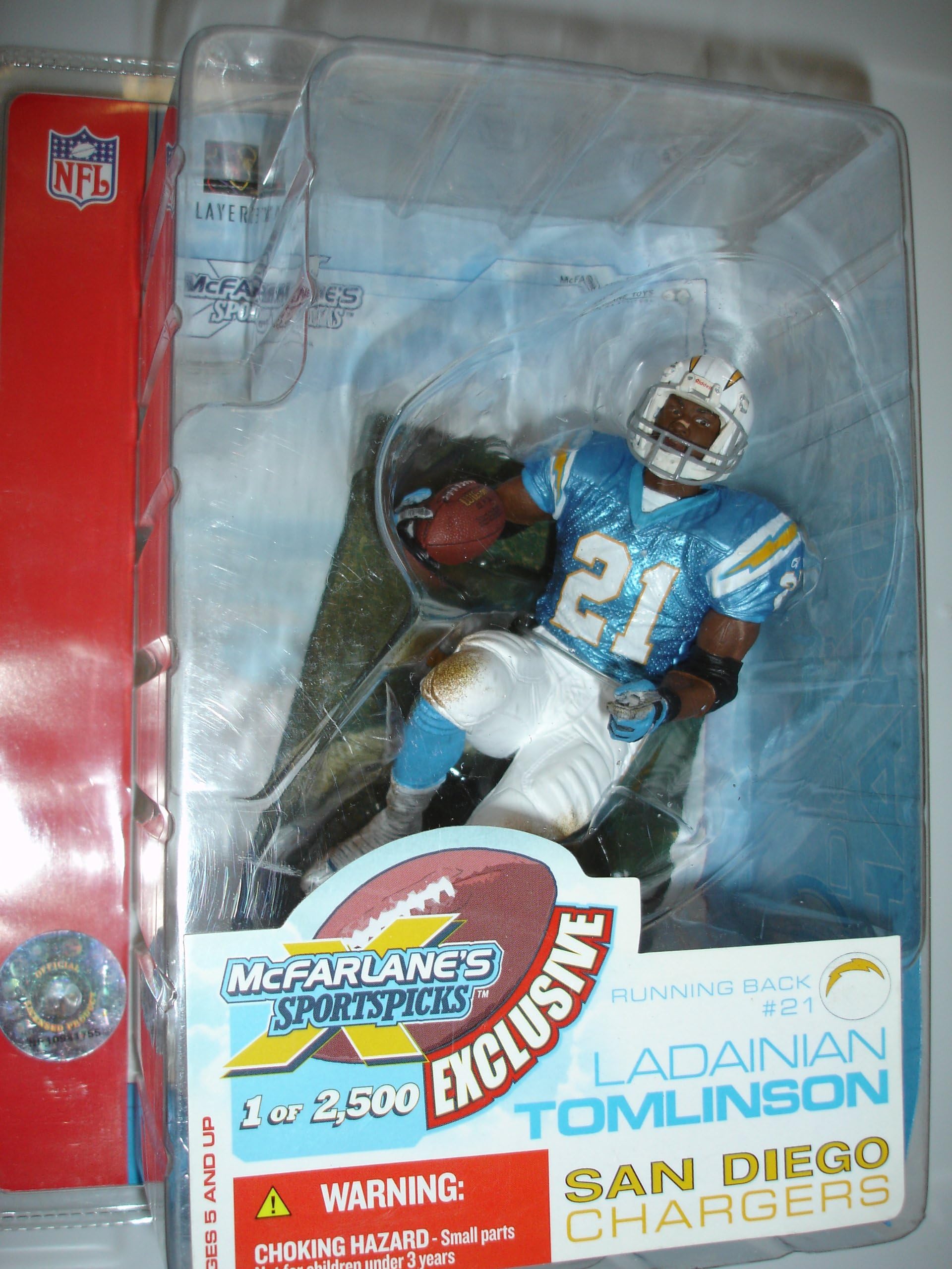 McFarlane Toys NFL Sports Picks Super Bowl XXXVII 37 Exclusive Action Figure Ladainian Tomlinson