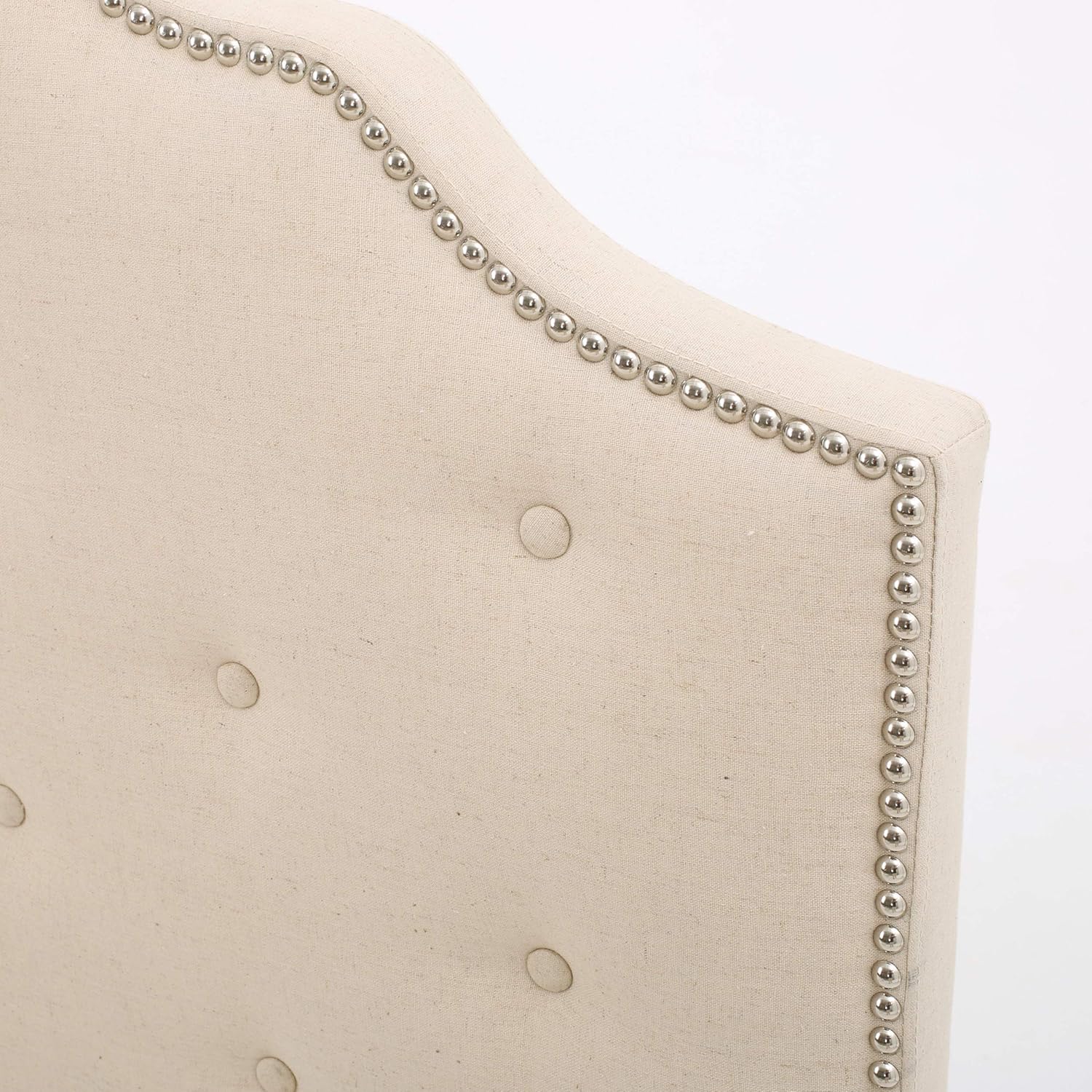 Christopher Knight Home Silas Headboard - Fully Upholstered, Queen / Full, Beige