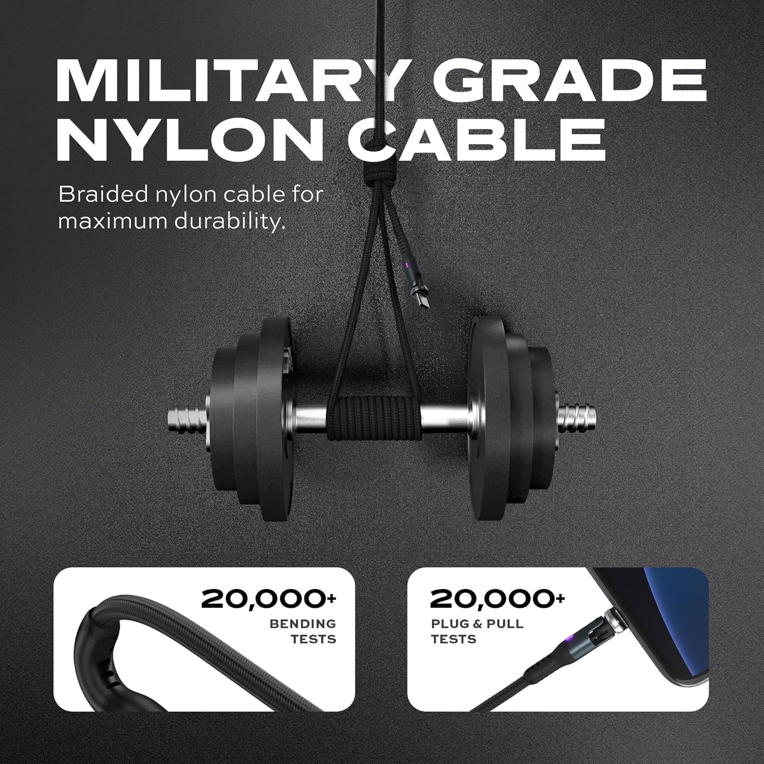 STATIK 360 Pro Magnetic Charging Cable (6FT) & 45W GaN Charging Block