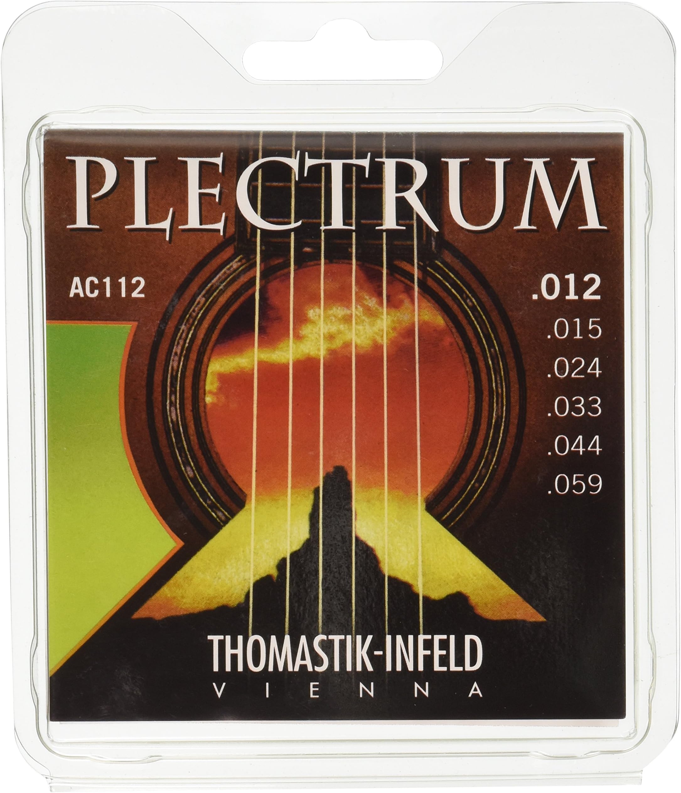Thomastik-Infeld AC112 Acoustic Guitar Strings: Plectrum Series 6 String Set E, B, G, D, A, E
