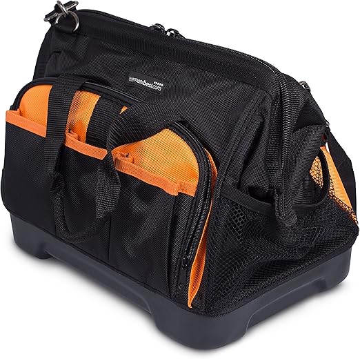 Best Soft Sided Tool Bag 14 Inch 16 Pockets Wide Mouth