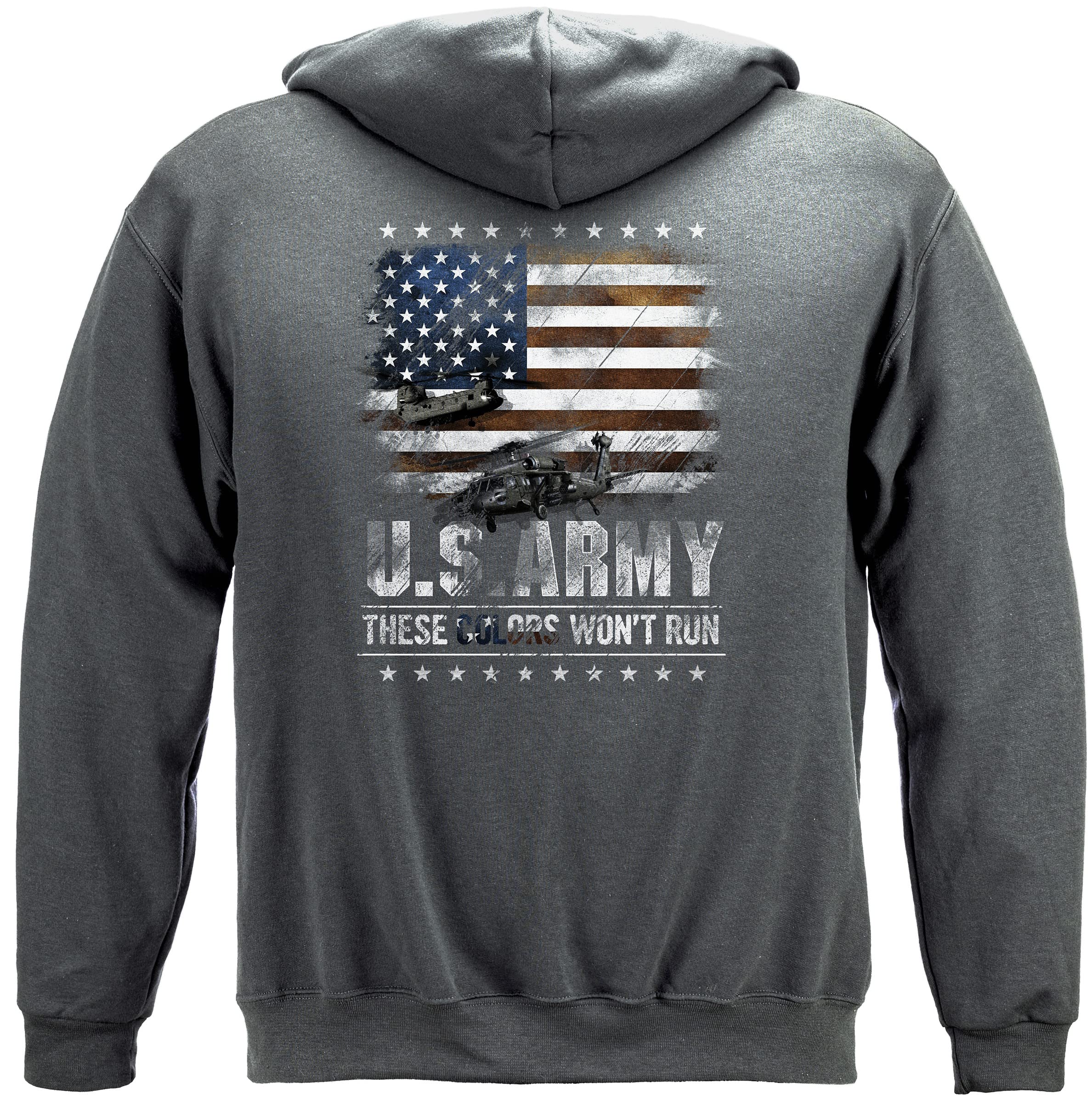 US ARMY | ARMY These Color Don'T Run Hooded Sweat Shirt MM162SWS