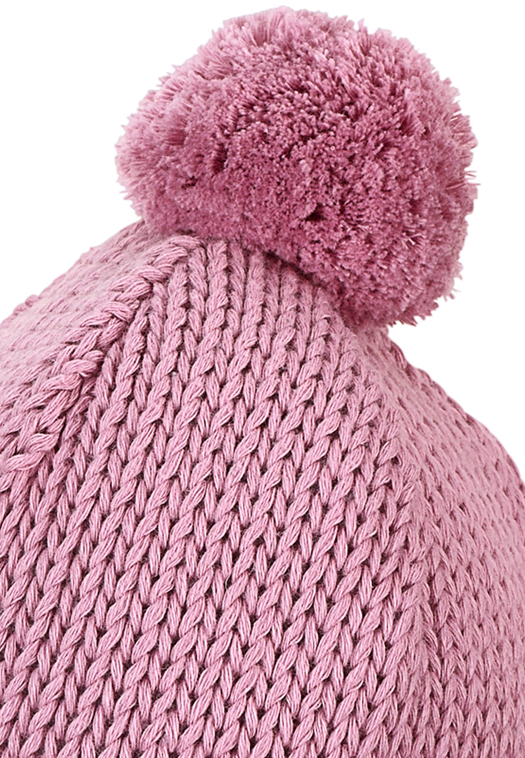 Sterntaler Baby Mädchen Strickmütze Baby Bommelmütze Strick mit Ohrenklappen