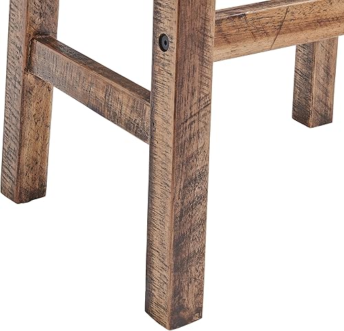 Miniatura 10 de Alaterre Furniture Durango Taburete industrial de madera de 26" H