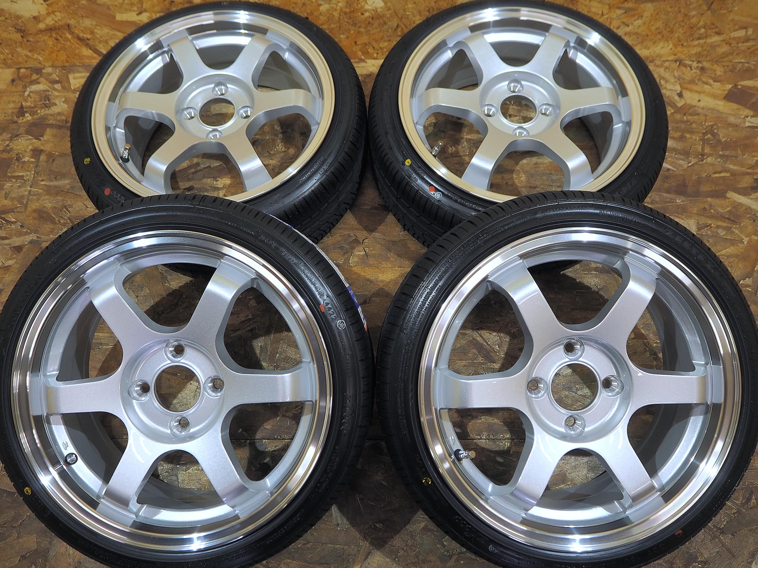 Amazon | 165/45R15 6.5J+38 4H100 タイヤホイールセット 1台分