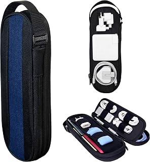 Cable Organizer Tech Bag for Laptop Accessories | Electronic Organizer Travel Case for Cord & Tech Gadgets | Small Charger Organizer Pouch for Travel Essentials