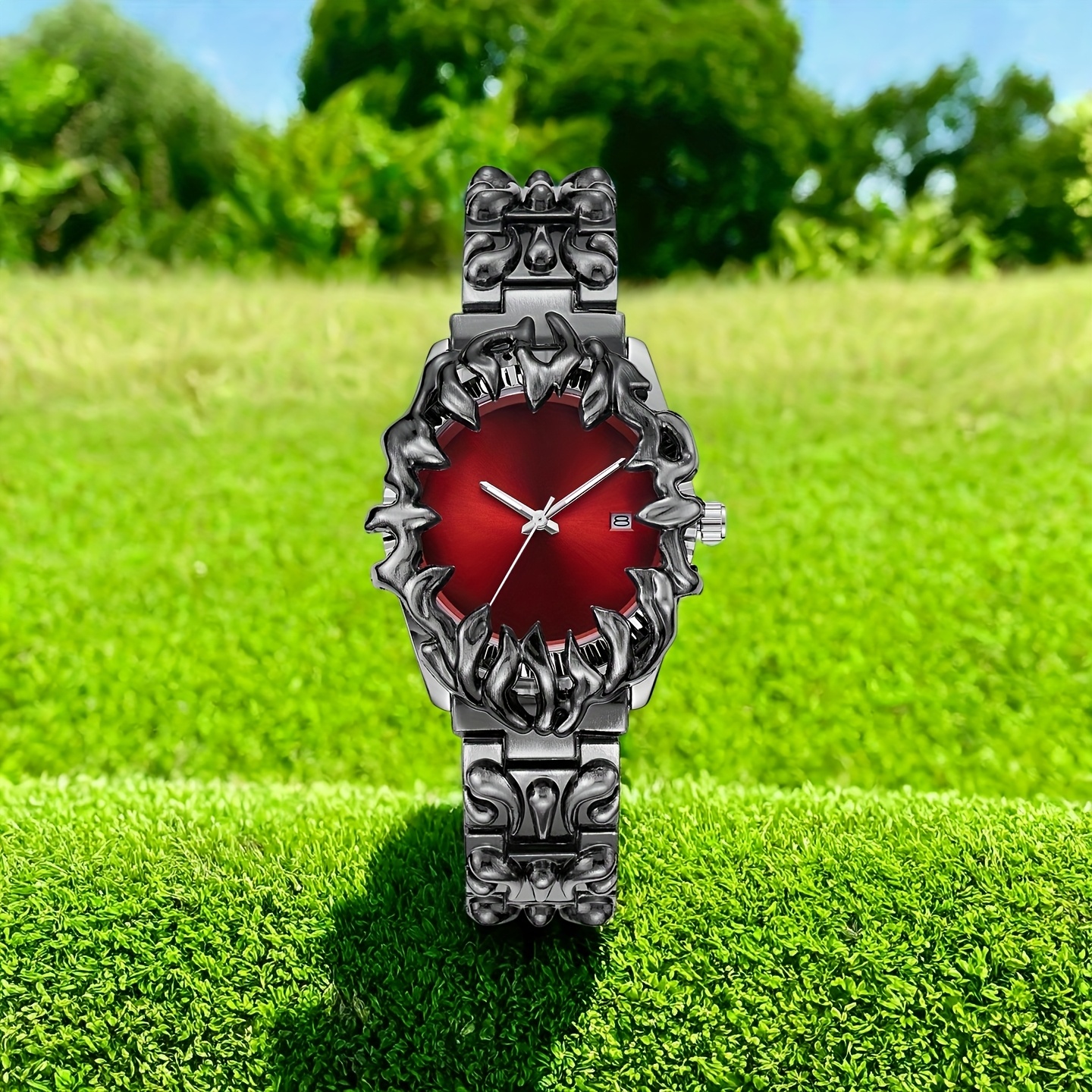 腕時計　カスタム　チェーン　y2k グランジ　チェーンウォッチ Amazon.com: CARLIEN Gothic Claw Watch for Men – Unique Stainless