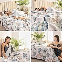 Vista 3 de 3 piezas de colcha de conchas de playa tamaño individual con tema oceánico, conchas de mar, concha de verano, colcha ligera y delgada reversible