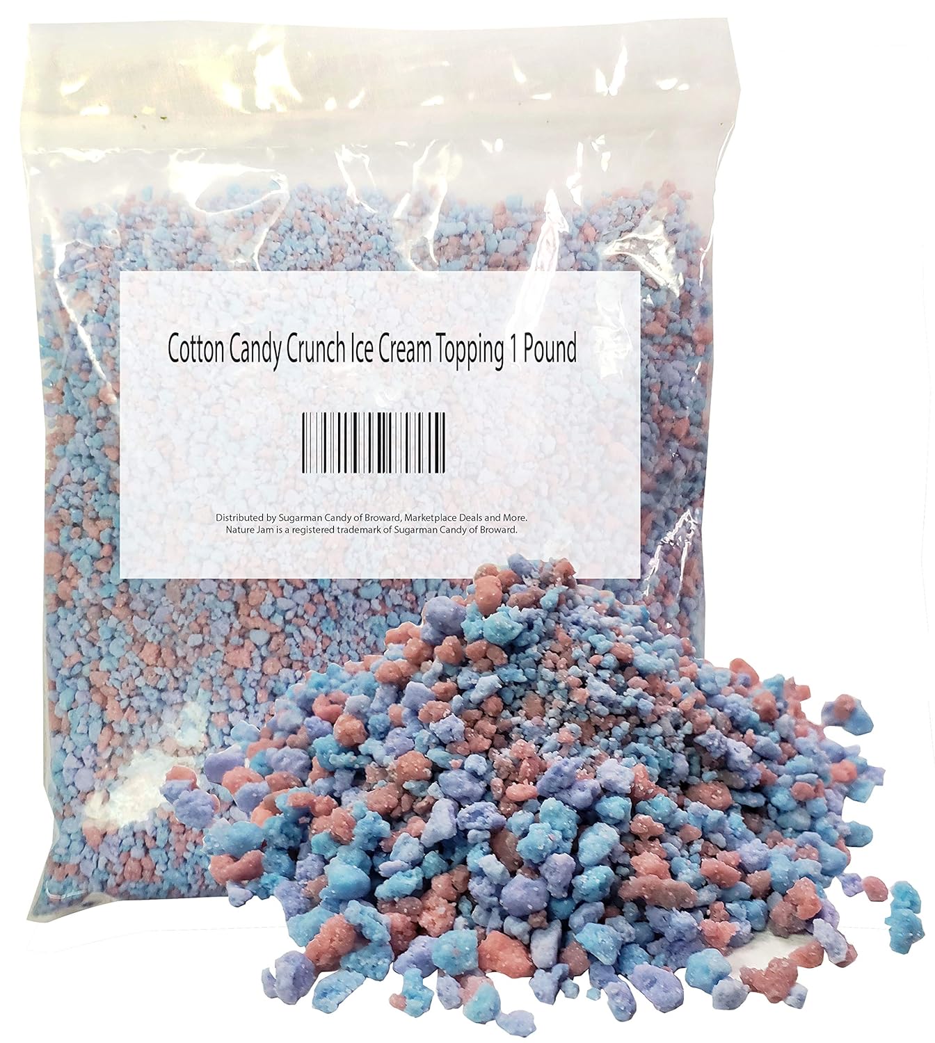 Cotton Candy Crunch Ice Cream Topping 1 PoundEdible Cake