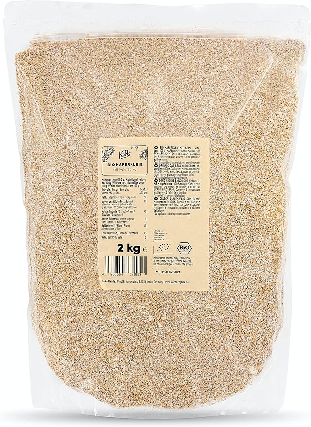 title=KoRo- Fiocchi d'avena bio germinati- 2 kg- colazione sana