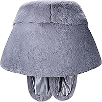 Vista 10 de Caracilia - Elegante estola tipo chal en piel sintética para el invierno.