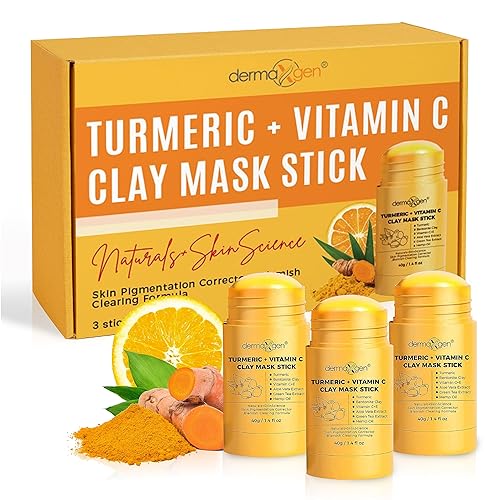 DERMAXGEN Máscara facial de cúrcuma tratamiento orgánico puro para el acné aumenta la circulación antienvejecimiento para el cuidado de la piel