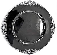 Vista 29 de allgala Platos Base Redondos de Calidad Pesada - Bases Transparentes para Platos de Cena - Juego de Platos Base para Decoración de Mesa - Ideal