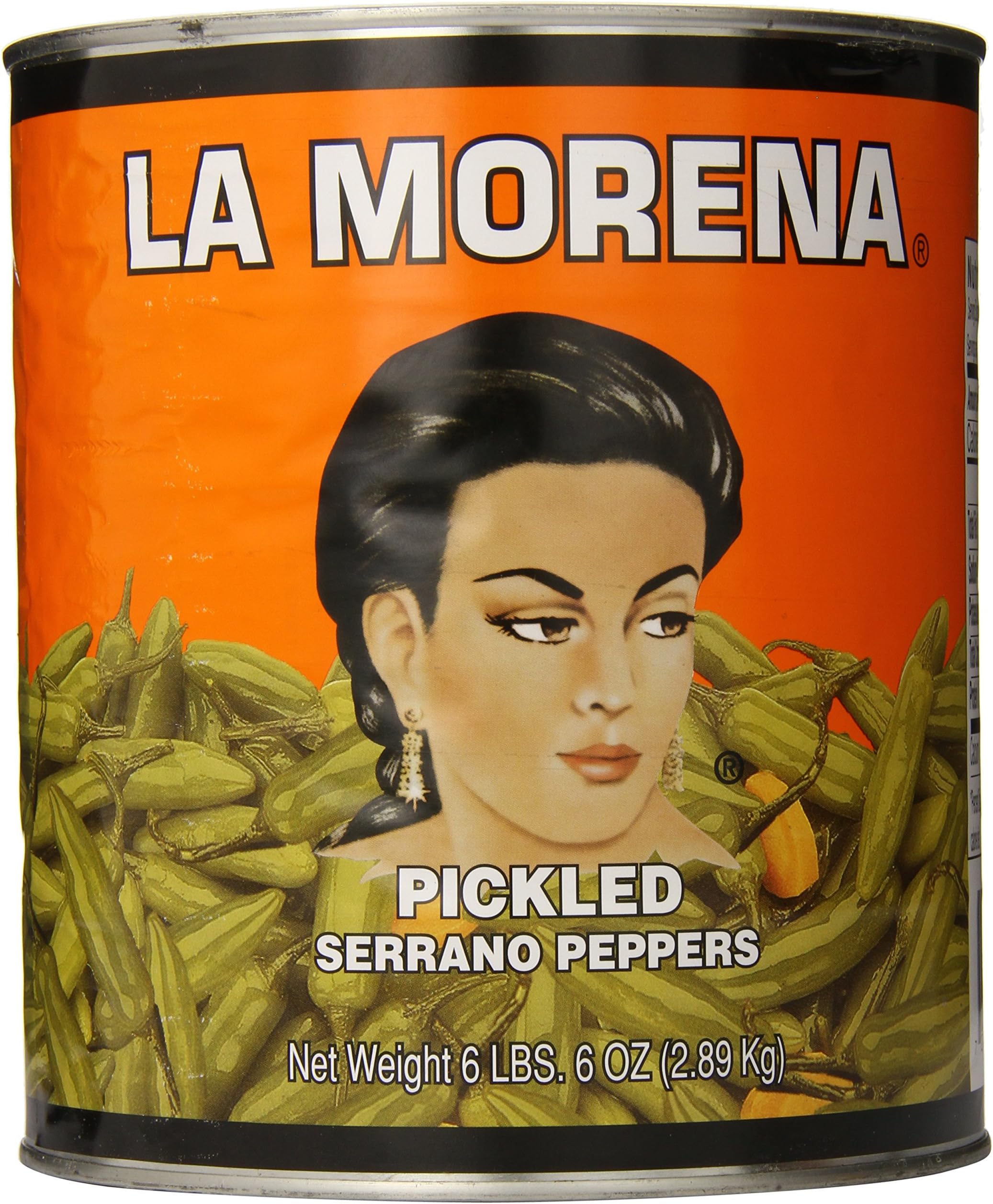 La Morena Serrano Peppers, 102 Ounce