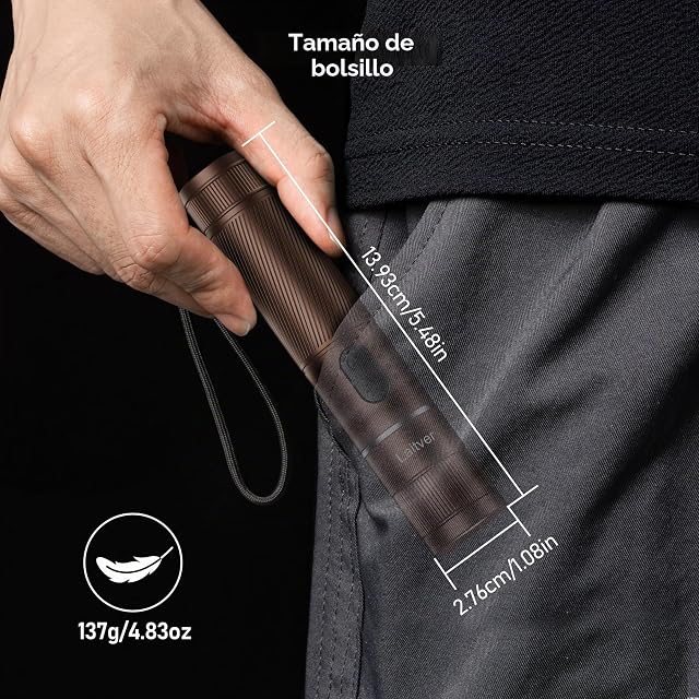 Foto 8 de 8 de Laitver Linterna Ultravioleta/LED Recargable 2en1, Superbrillante Linterna