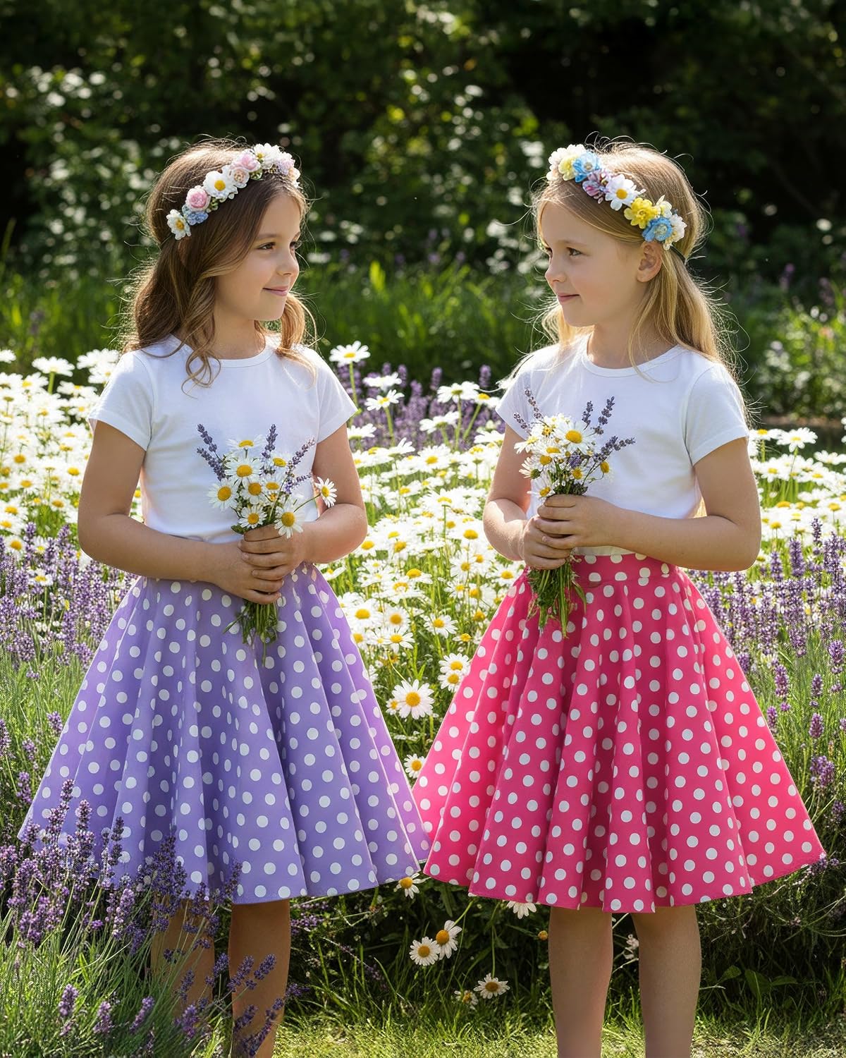 BlackButterfly Kids Vintage 50's Full Circle Girls Swing Skirt