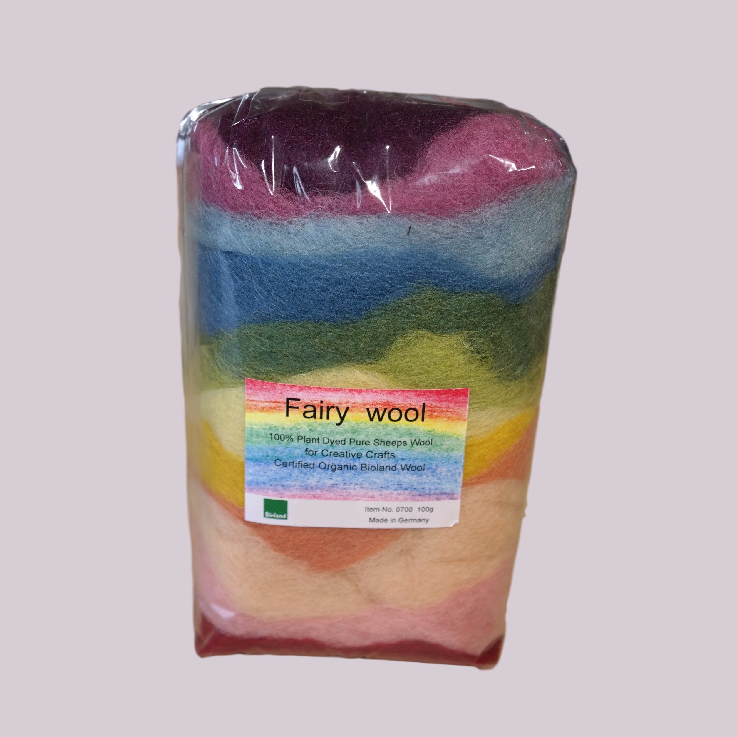 Certified Organic Bioland Plant Dyed Fairy Wool