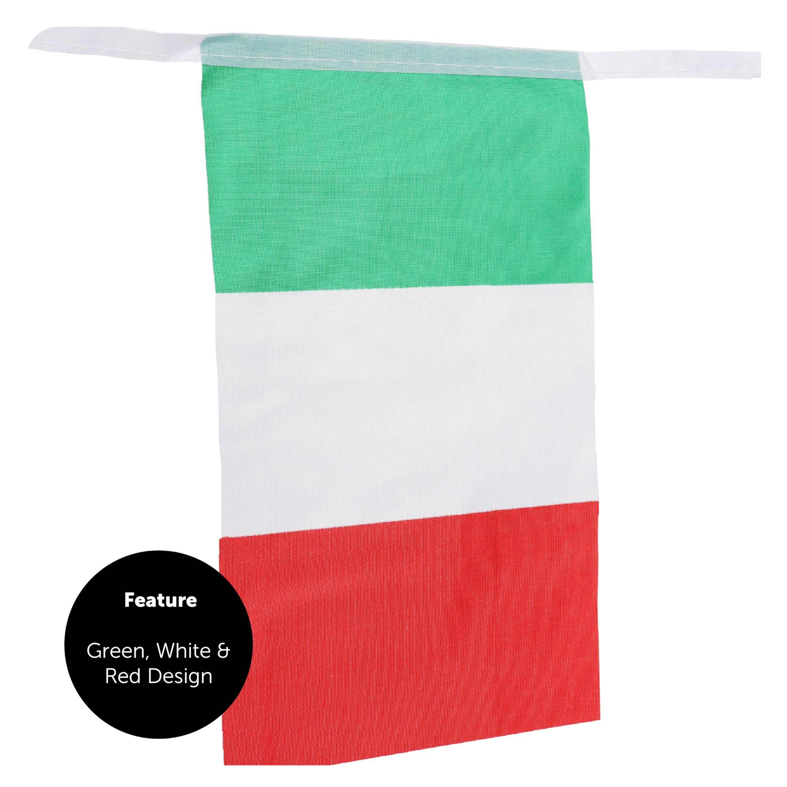 Bandierine europee – 30 m – 72 bandierine – in poliestere, decorazione per interni ed esterni per eventi sportivi, feste in strada, festival