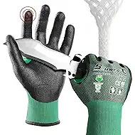 Schwer AIR-SKIN ANSI A6 Cut Resistant Gloves, AR3908 Cut Proof Gloves, Ultra Thin Cutting Gloves with Reinforced Thumb, Wire & Fiberglass Free, Comfort-Fit Work Gloves for Mechanics, M, 1 Pair
