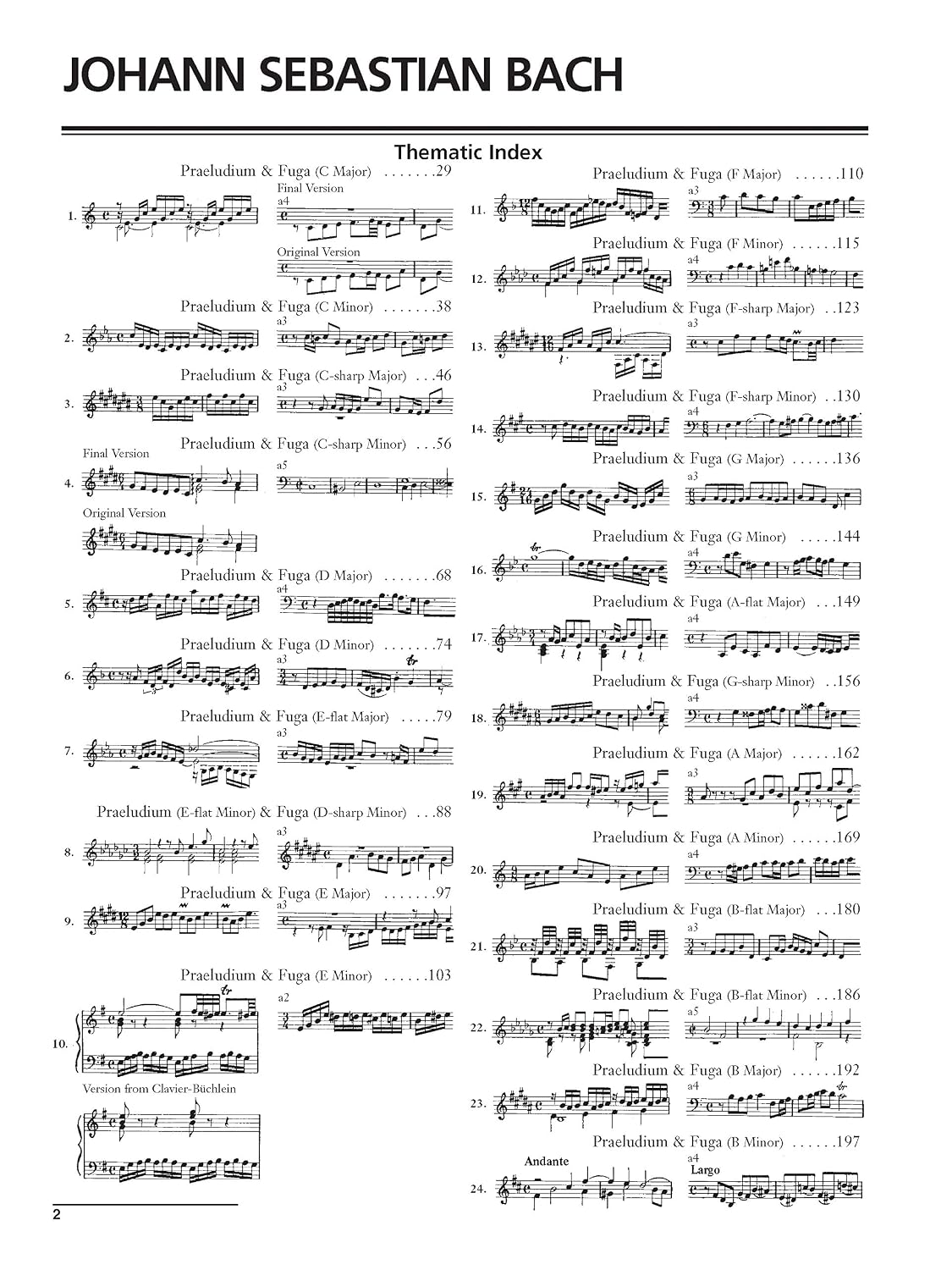 J. S. Bach: The Well-Tempered Clavier (1)