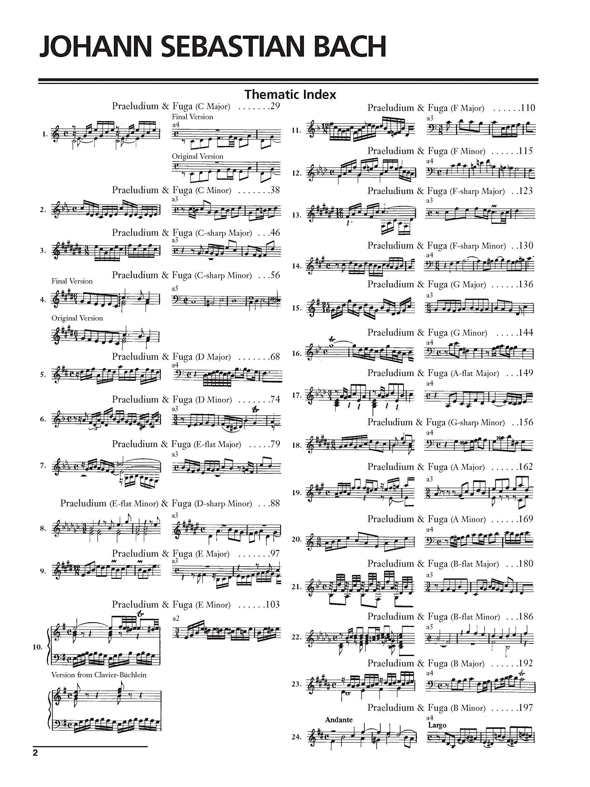 J. S. Bach: The Well-Tempered Clavier, Volume 1 - Klavier/Piano (Alfred Masterwork Edition, Band 1)