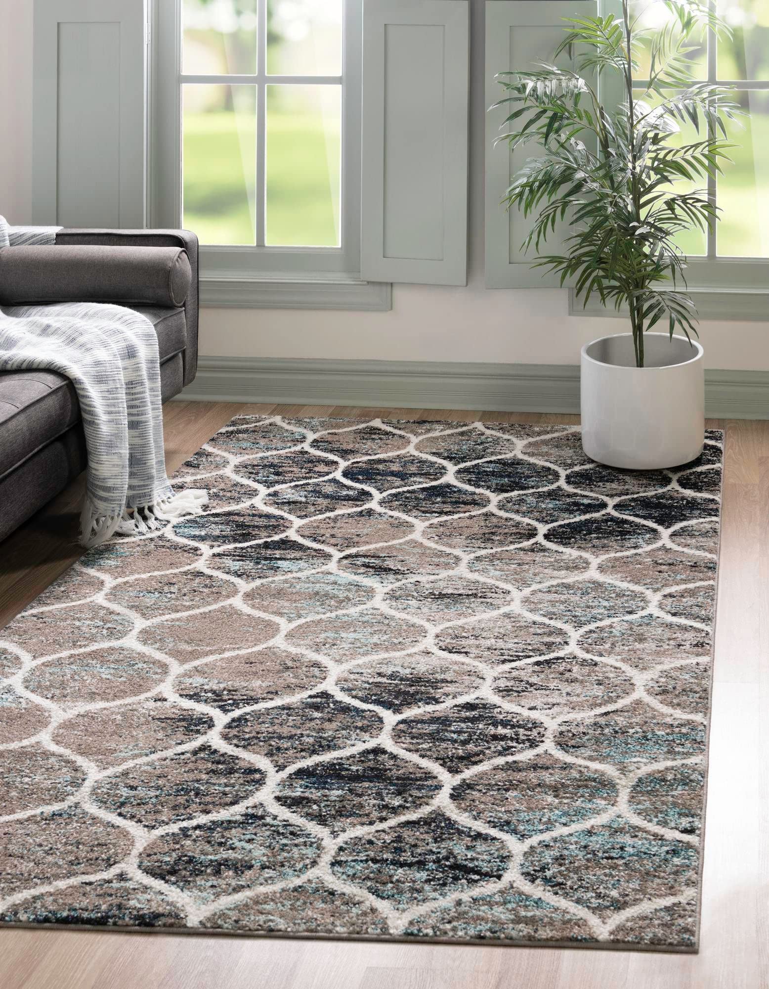 Rugs.com Lattice Frieze Rug