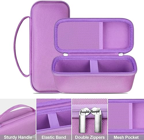 Miniatura 16 de BOVKE Funda de transporte para Bushnell Wingman 2/Bushnell Wingman Golf GPS Bluetooth altavoz, bolsillo de malla adicional para cables de carga