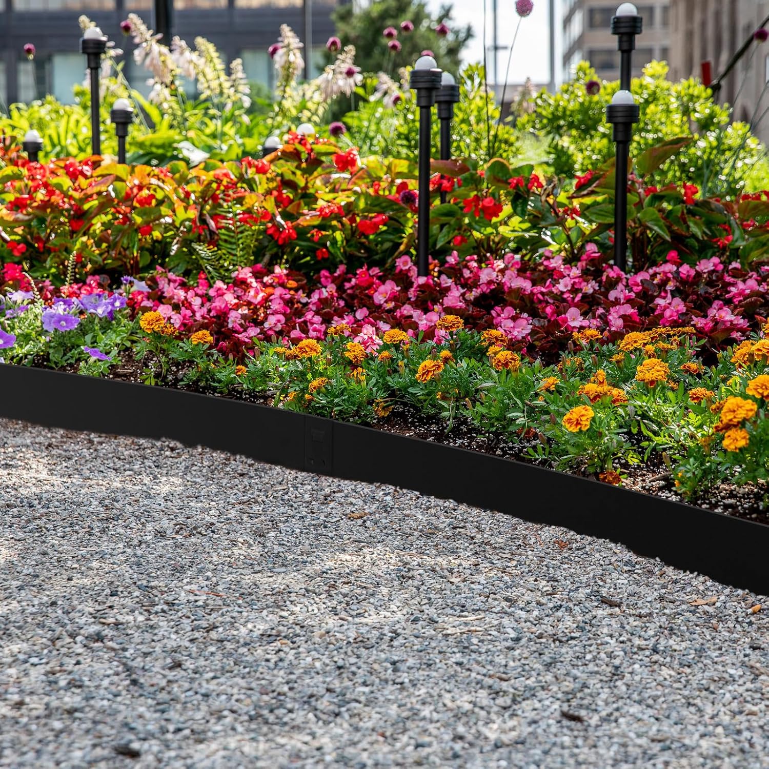 Metal Landscape Edging 6.3 Inch, 6 Pack Galvanized Steel Landscape Edging,Hammer in Landscape Edging, Metal Edging for Landscaping