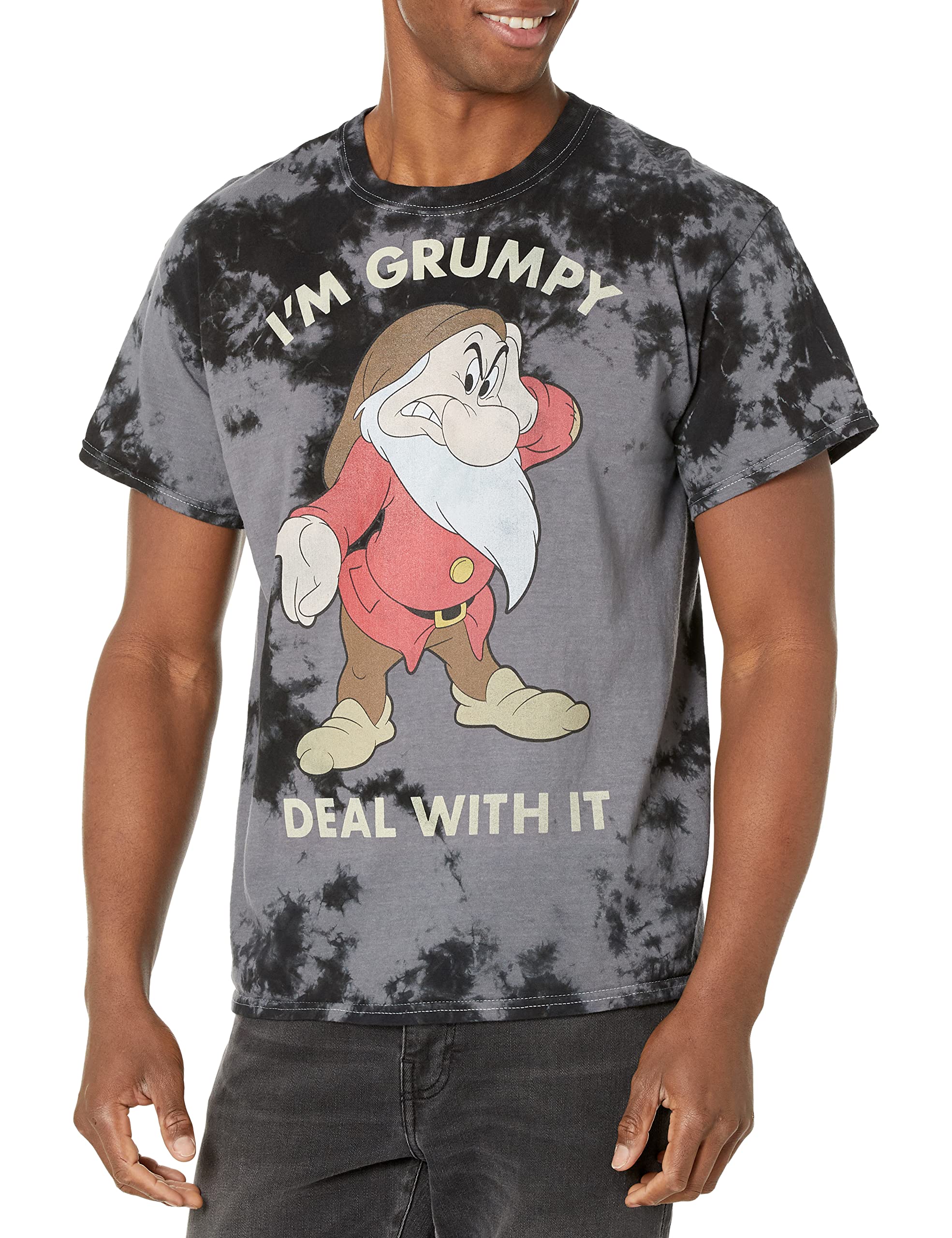 Disney Princess Grumpy Deal Young Men's Short Sleeve Tee Shirt