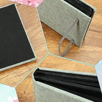 2 Pack Small Photo Albums, 6x4 Slip In Postcard Albums 200 Photos