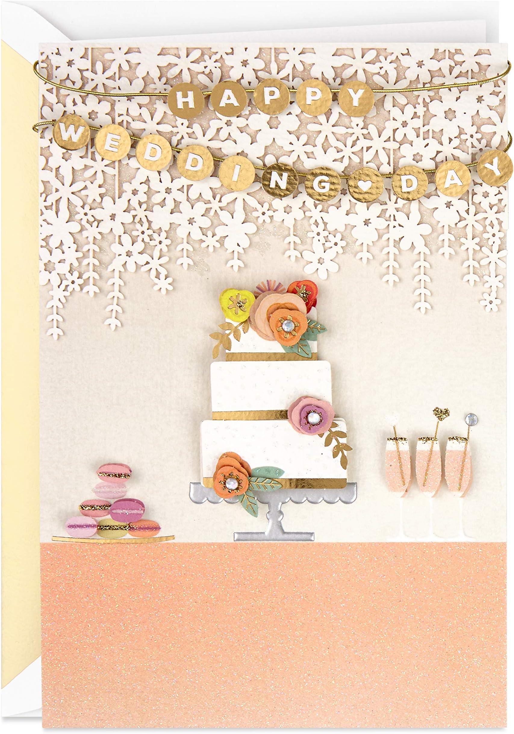 WHITE COTTON CARDS To A Special Grandson & His Wife Happy Day To You Both Handmade Wedding Card, XPD32