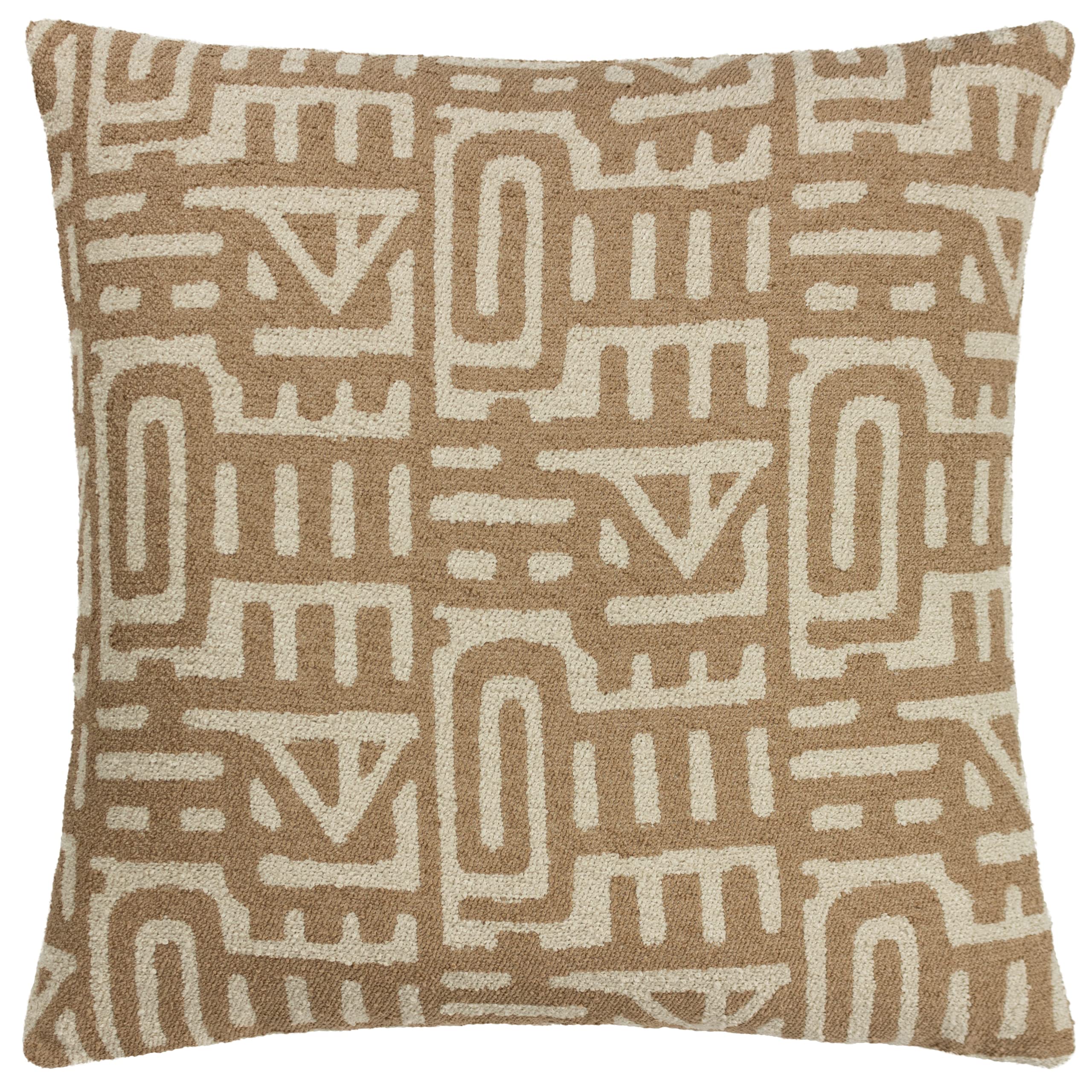furn. Hoem Samos Polyester Filled Cushion, Toffee/Nougat, 60 x 60cm