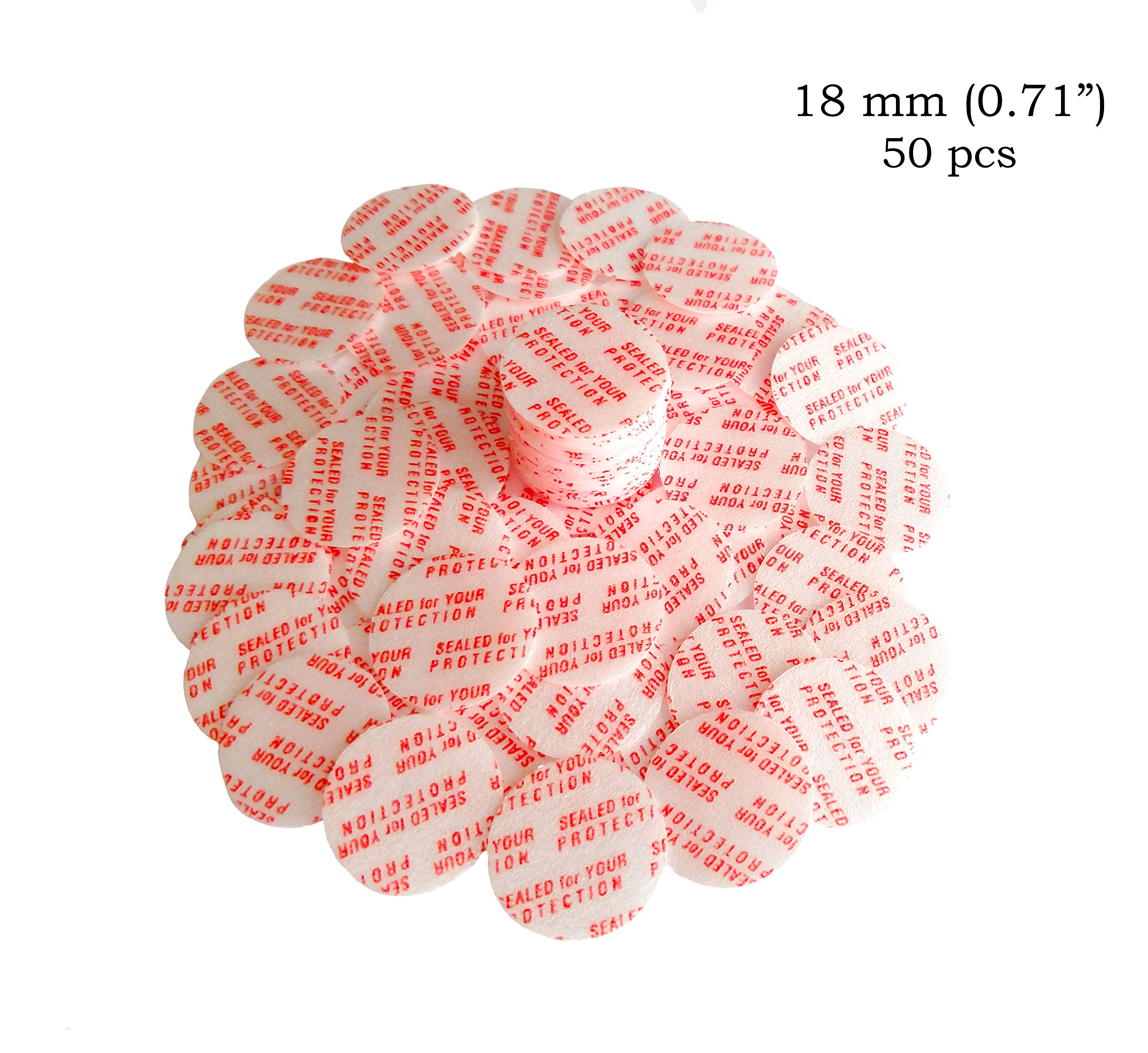 Torque Activated Pressure Sensitive Seals Cap Liners - 18 mm (0.71