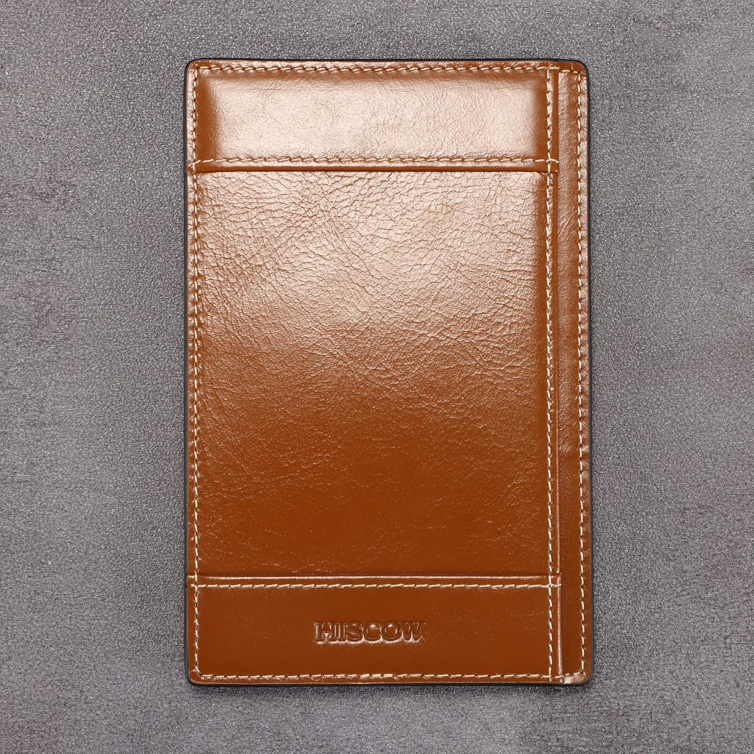 HISCOW Italian Leather To Do List Notepad & Pocket Notebook - 3x5 Memo Pad with Secure Pen Holder, Refillable Note Jotter Organizer for Work & Travel, Antiqued Brown