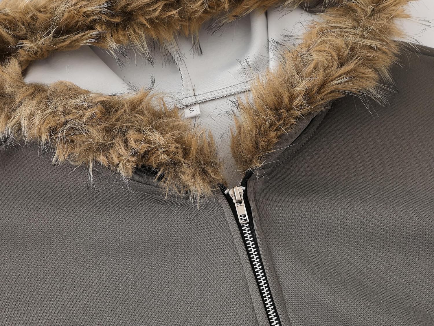 Fur Hoodie Y2k Hoodie Cheetah Print Streetwear Jacket Emo Long Sleeve 2000s Clothing for Women Grunge Jacket - Image 6