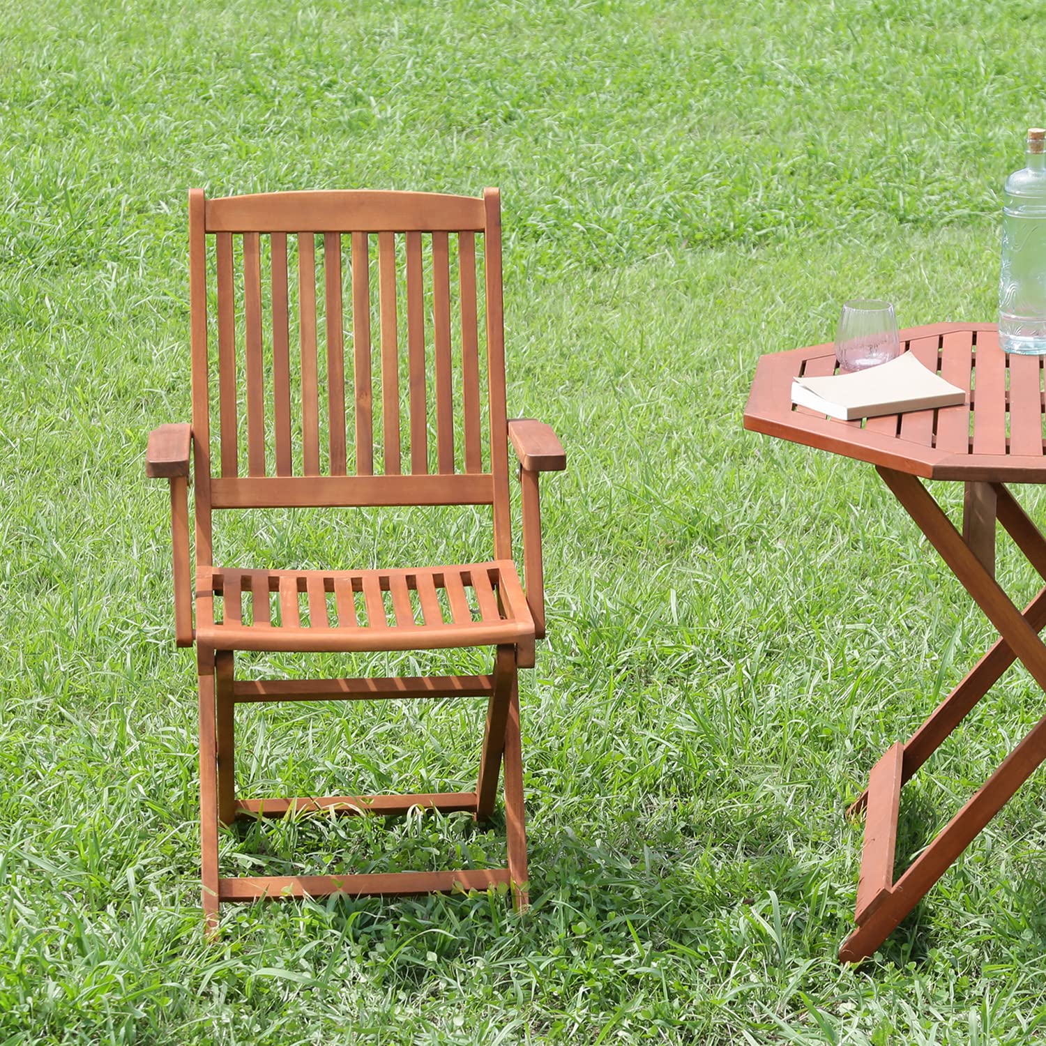 不二貿易 81059 フォールディングチェア (肘付) #GC92JP (GC92JP) (BROWN)