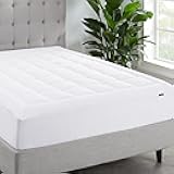 Serta ComfortSure Queen Mattress Cover, Fitted Pillow Top Mattress Pad, Super Soft and Breathable Quilted Cotton Protector with 18