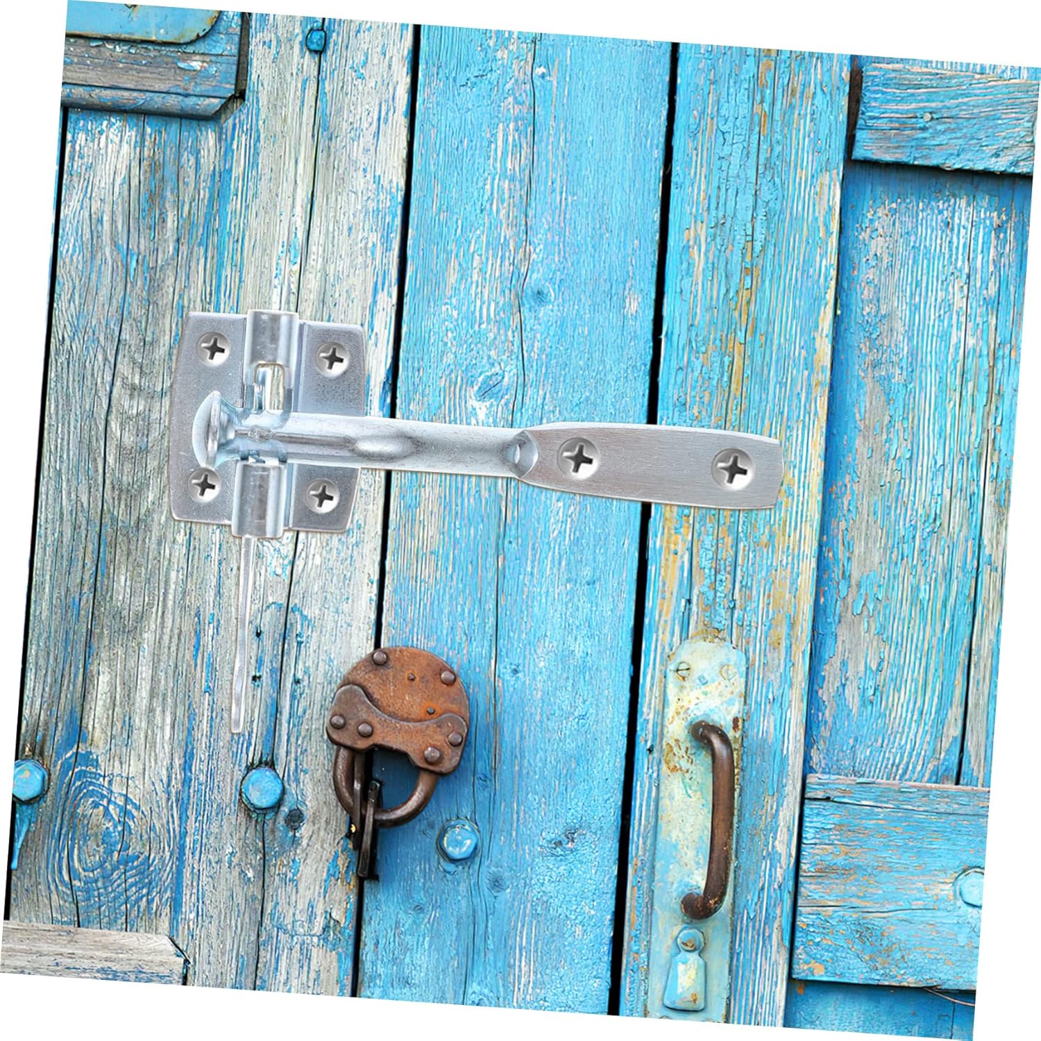 DOITOOL Automatic Locking Pin Screws Fence Gate Lock Garden Gate Latch for Security