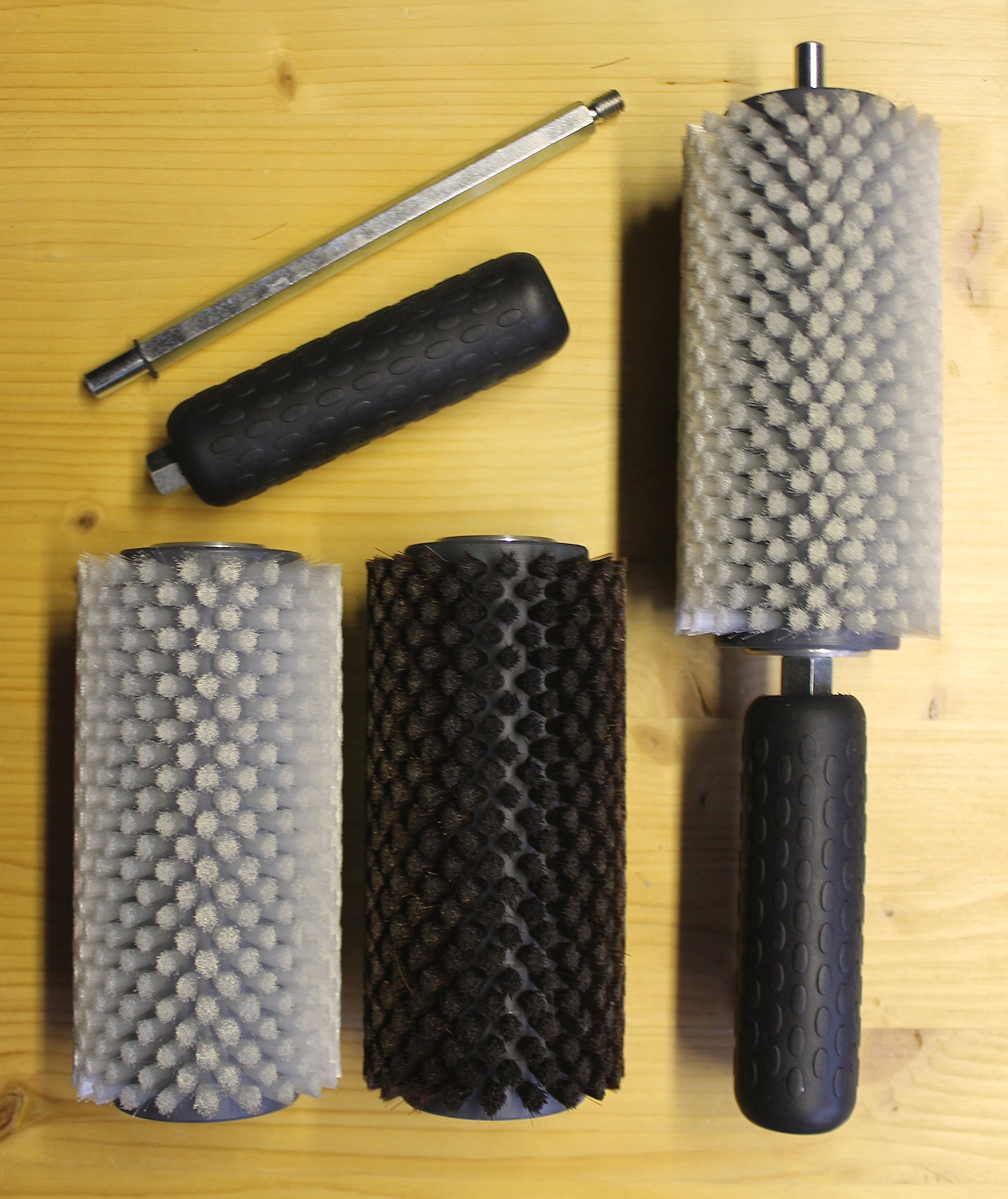 KIT SKI MAN - SPAZZOLE PER LUCIDATURA E FINITURA MANUALE DI SCI E SNOWBOARD