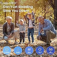 Vista 9 de Kit para detener el sangrado rápido, primeros auxilios con gasa AllaQuix Stop Bleeding (diluyente de sangre)