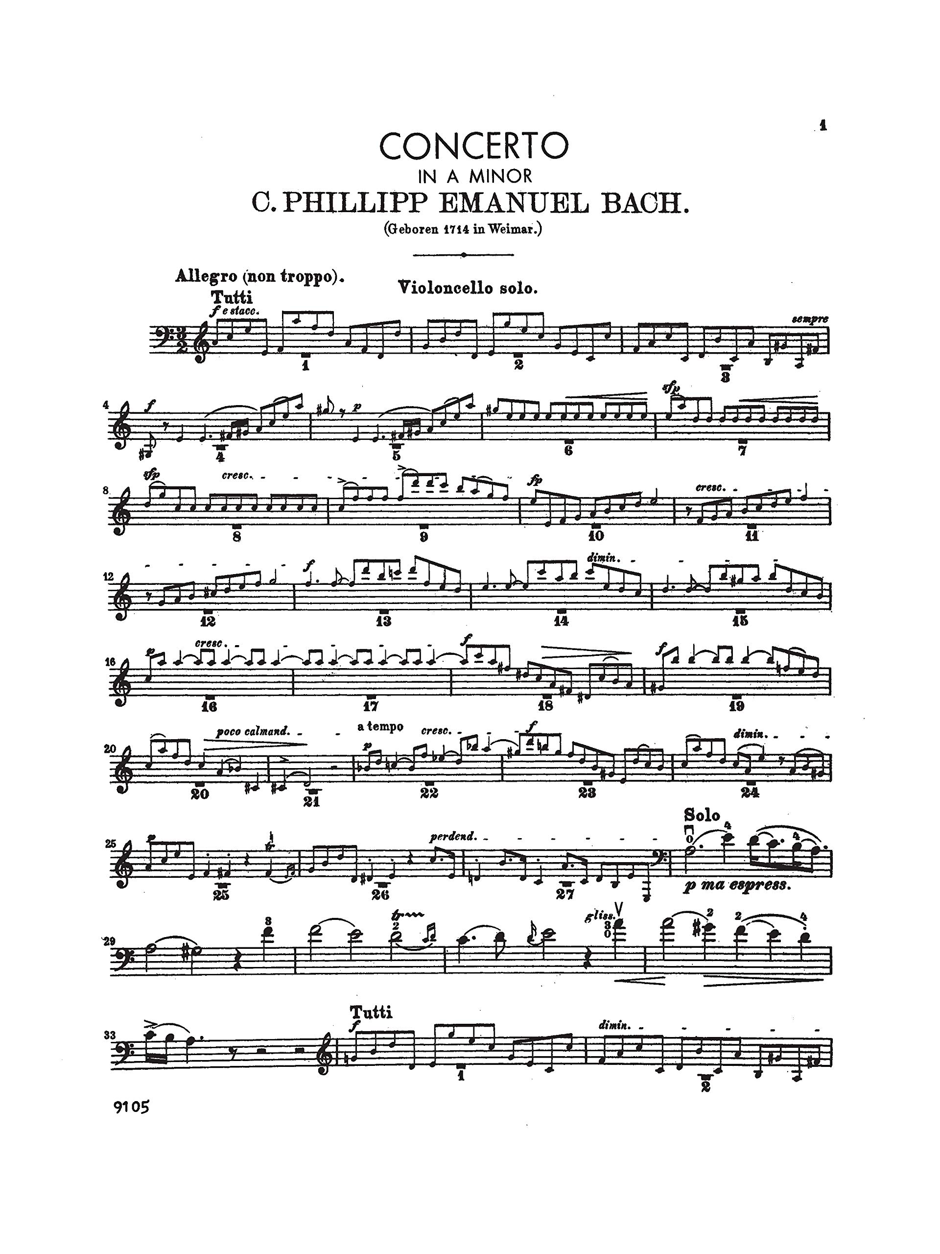 Cello Concerto in A Minor