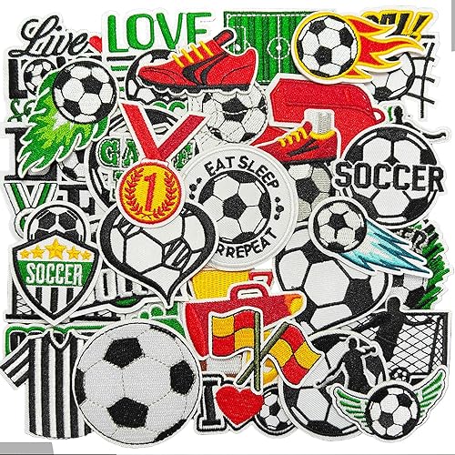 Miniatura 33 de 70 parches bordados de estilos surtidos al azar, colores vivos brillantes, apliques de parche para coser o planchar para ropa, vestido, sombrero