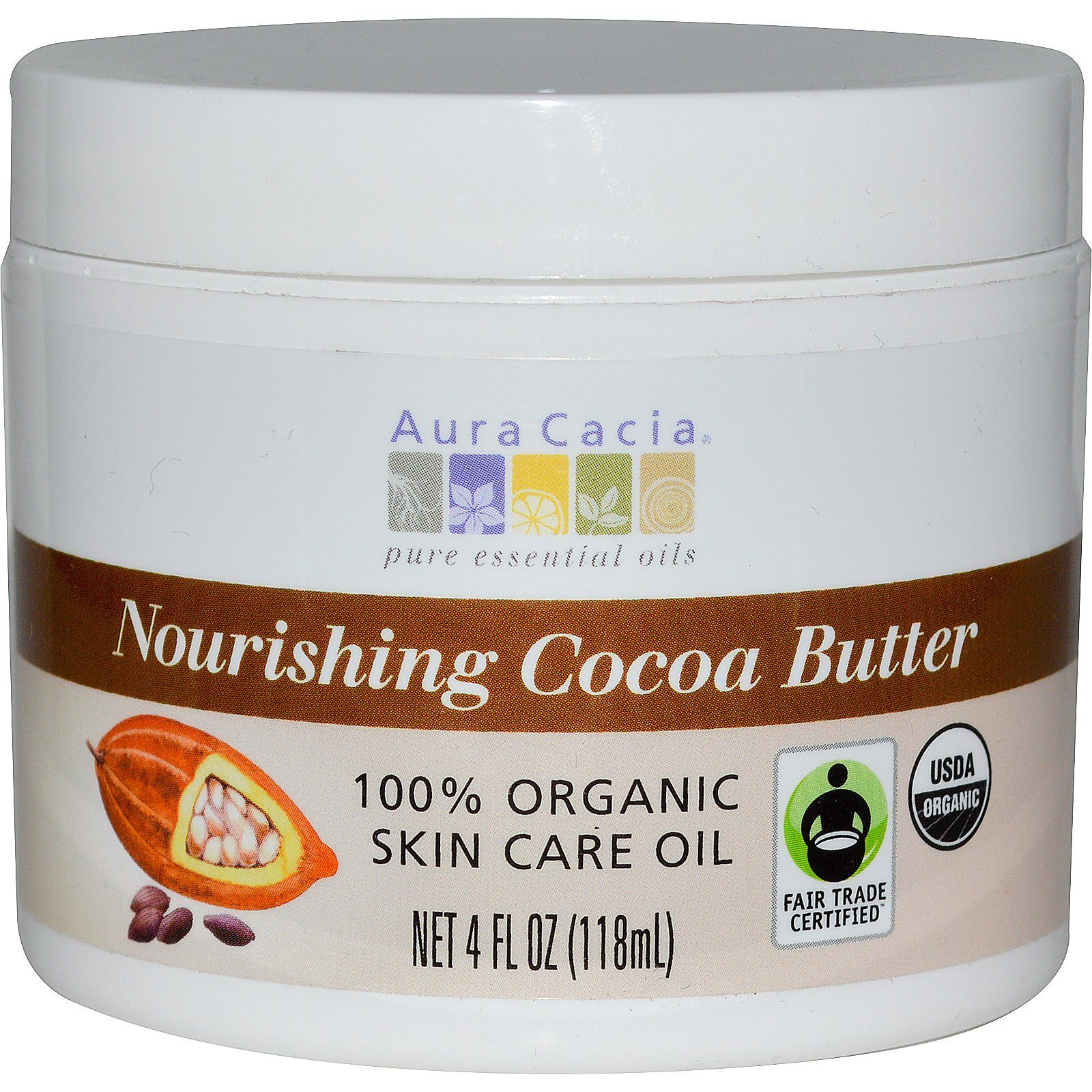 Aura Cacia - Organic Cocoa Butter - 4 oz