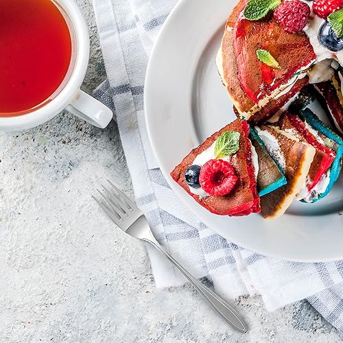 Miniatura 6 de Royal - Juego de mini tenedores de postre - 6.0 - Cubiertos de acero inoxidable - Ideal para degustaciones - pasteles - y tenedores de ensalada -