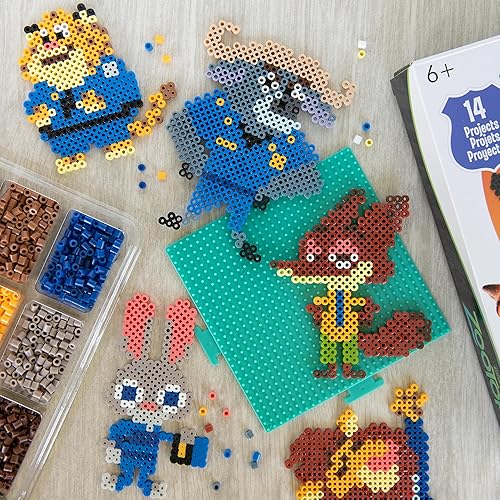 Vista 81 de Perler 80-57046 Disney El Rey León Fused Bead Kit de actividades de manualidades, incluye 9 patrones, multicolor, 2004 piezas