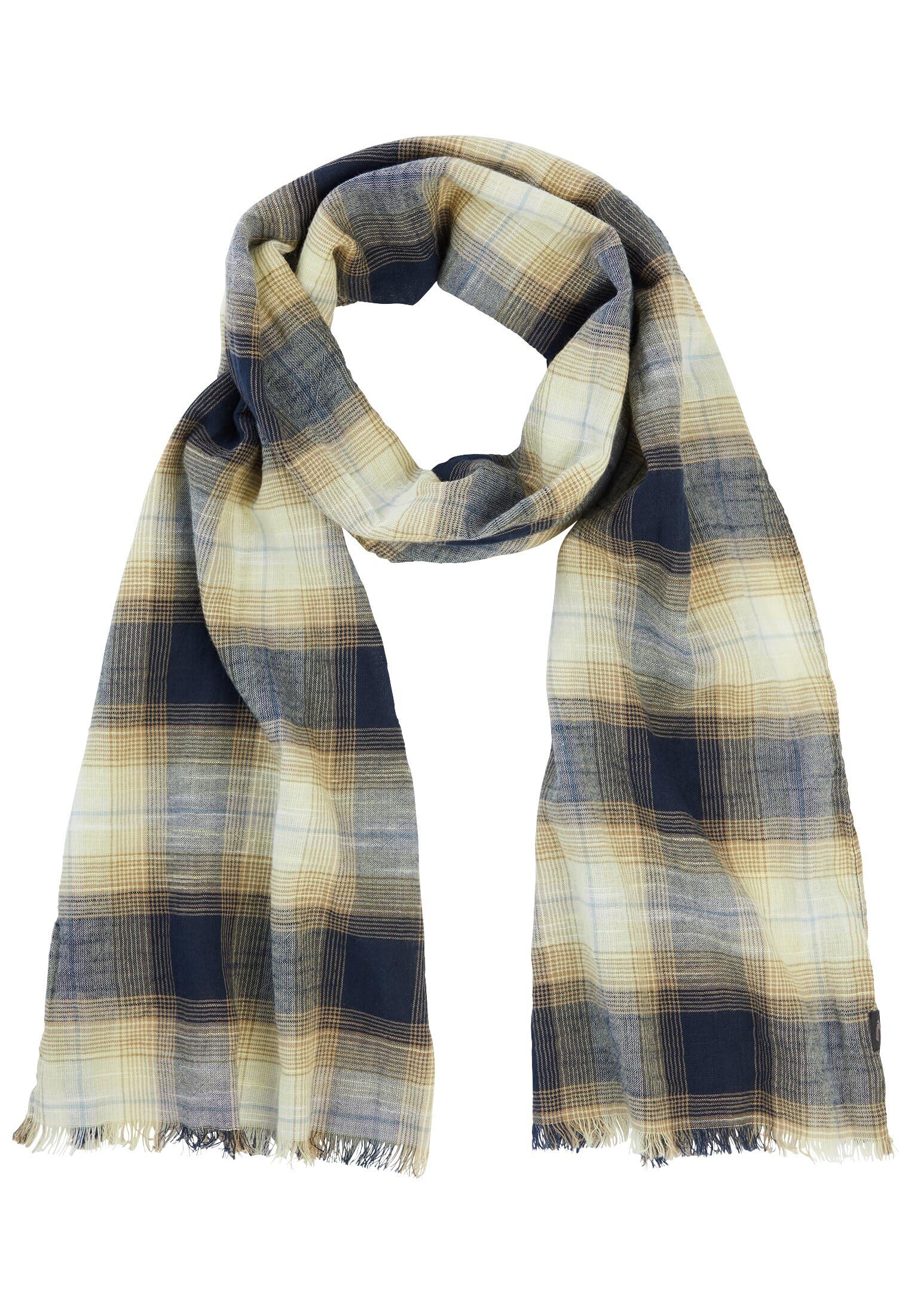 camel active Men's Organic Cotton Scarves, yellow, One Size