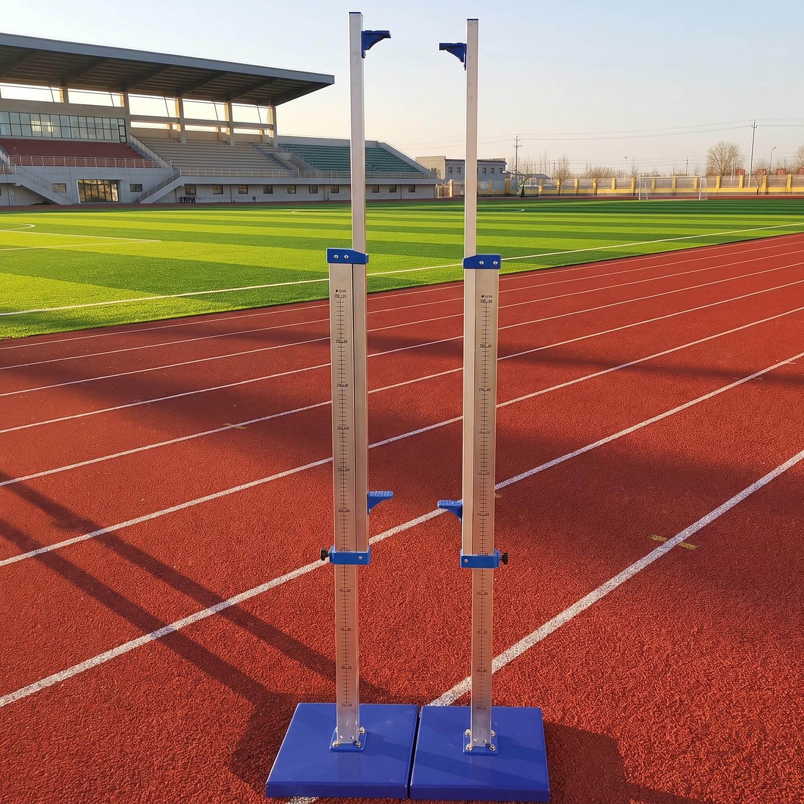 Aste Portatili in Alluminio per Salto in Alto, Coppia di Supporti Regolabili per Competizioni, Allenamenti E Sport Scolastici.