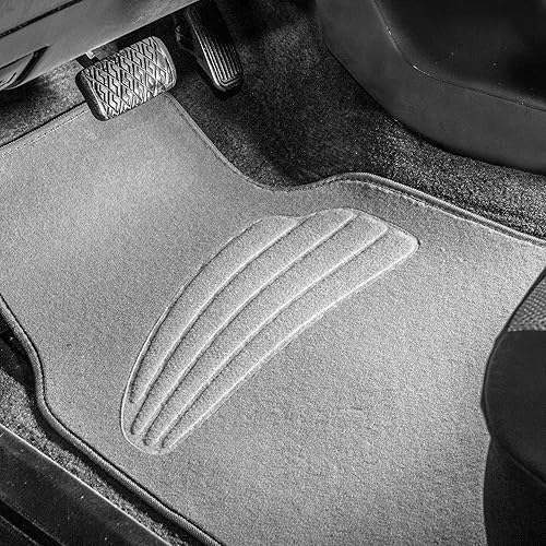 FH Group Alfombrillas de coche  Alfombras para automóvil, ajuste universal, alfombrillas de piso de automóvil, alfombrillas multiusos para