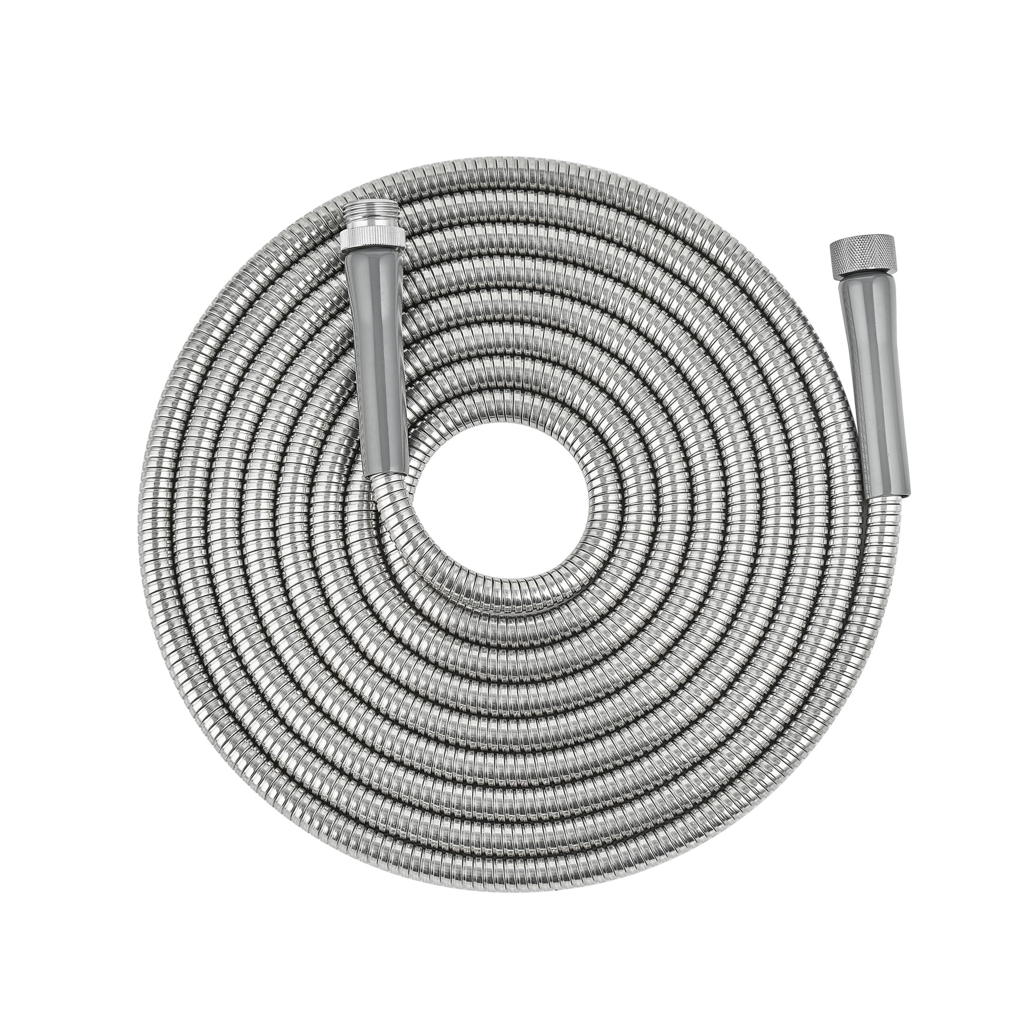 SKYWARD 304 Stainless Steel Lightweight Durable Garden Hose with Female to Male Metal Connector,Flexible, Leak-Proof,Easy to Use & Store Water Hose, High Water Flow (20ft)